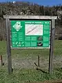 Infotafel beim Bahnhof Waltensburg