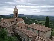 Die Kirche San Biagio und das Panorama Richtung Norden