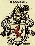 Historisches Wappen des Bistums Passau