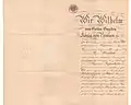 Patent für einen preuß. MajorAußenseite 1900