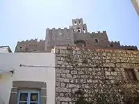 Aufgang zum Kloster Agios Ioannis.