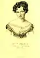 Porträt von Pauline-Anaïs-Nathalie Aubert (1831–1851) von Fugère