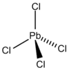 Strukturformel von Blei(IV)-chlorid