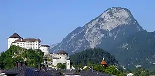 Wahrzeichen der Stadt: Festung Kufstein mit Hausberg Pendling