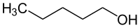 Strukturformel von 1-Pentanol