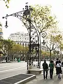 Bancs-Fanals, Passeig de Gràcia