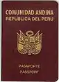 Peru Peruanischer Reisepass