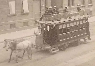 Pferdestraßenbahn in Stuttgart, 1896