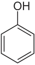 Strukturformeln von Phenol