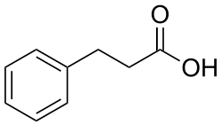 Strukturformel von 3-Phenylpropansäure