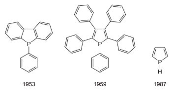 Strukturformel verschiedener Phosphole