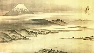 Suzuki Fuyō: Fuji in der Morgendämmerung, 1795