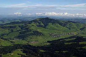 Nördlicher Ausblick vom Kronberg nach St. Jakobsbad und Gonten