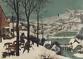 Pieter Bruegel der Ältere: Die Jäger im Schnee, 1565