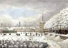 Binnenalster beim Jungfernstieg 1830