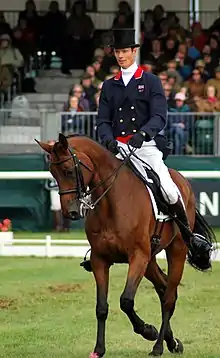 William Fox-Pitt in der Dressurprüfung beim CCI 4* Burghley 2009