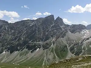 Sicht auf Piz Forbesch