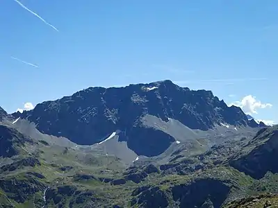 Blick nach Südosten zum Piz Lagrev.