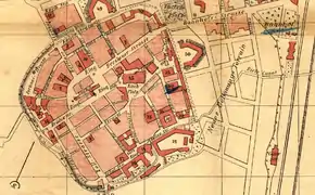 Plan von Neisse, 1887