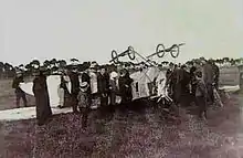 Abgestürztes Flugzeug von Mawson in Adelaide