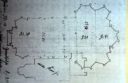Grundriss alte und neue Kirche