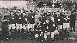 Polens Fußballnationalmannschaft vor dem ersten Länderspiel 1921, Kuchar zweiter von links