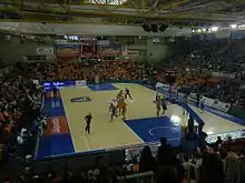 Spiel der Liga ACB zwischen Montakit Fuenlabrada und San Sebastián Gipuzkoa BC am 9. März 2013