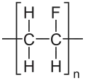 Struktur von Polyvinylfluorid