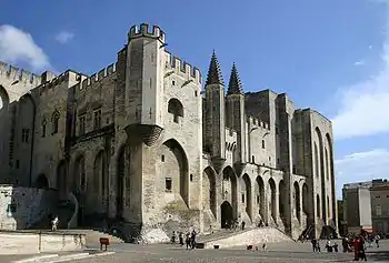 Der Papstpalast in Avignon