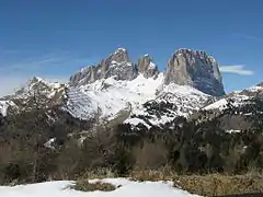 Trentiner Seite mit Langkofel