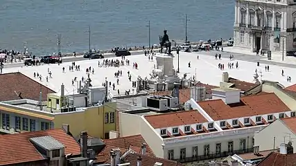 Blick auf den Platz vom Castelo de São Jorge