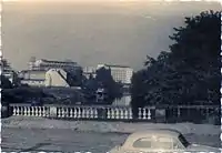 Alte Fahrt und alte Lange Brücke von der neuen Langen Brücke 1962