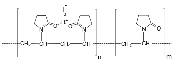 Strukturformel von Povidon-Iod