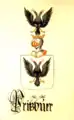 Wappen derer von Pritzbuer in „Wappen Schleswig-Holsteinischer, Dänischer und anderer adeliger Familien“