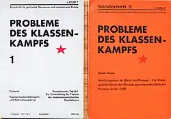 Erste Ausgabe und Sondernummer der Prokla