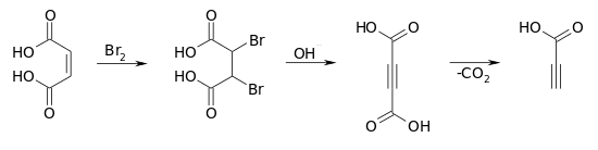 Synthese von Propiolsäure