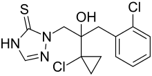 Strukturformel von Prothioconazol