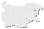 Karte von Bulgarien, Position von Prowadija hervorgehoben