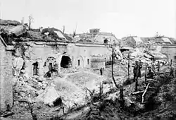 Die zerstörte Festung Przemyśl, 1915