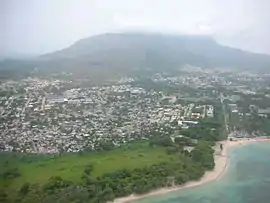 Puerto Platas östlicher Zentrumsteil von der Luft aus gesehen