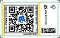 Interaktive Briefmarkemit QR-Code