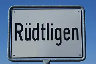 Ortstafel Rüdtligen