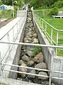 Wiedergeöffneter Abschnitt mit Blick aus Richtung Bergstraße