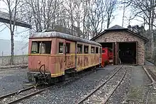 Rhein-Sieg Eisenbahn AG T 2 im RSE-Museum Asbach