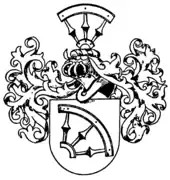 Stammwappen derer von Radecke (= dem der Schweizer uradeligen von Radegg)