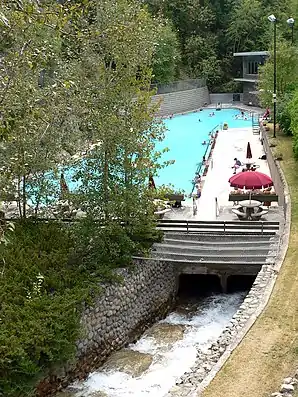 Badebecken der Radium Hot Springs