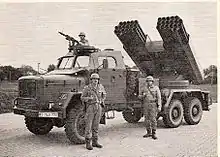 LARS 1 Mehrfachraketenwerfer 110 SF, auf Magirus-Deutz Jupiter 6x6