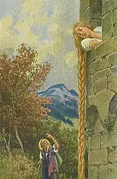 Rapunzel, Illustration von Paul Hey (1910)