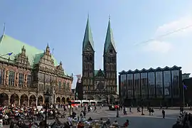 Bremer Marktplatz mit Dom, Rathaus und Bürgerschaft