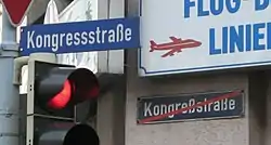 Straßenschild nach der Rechtschreibreform